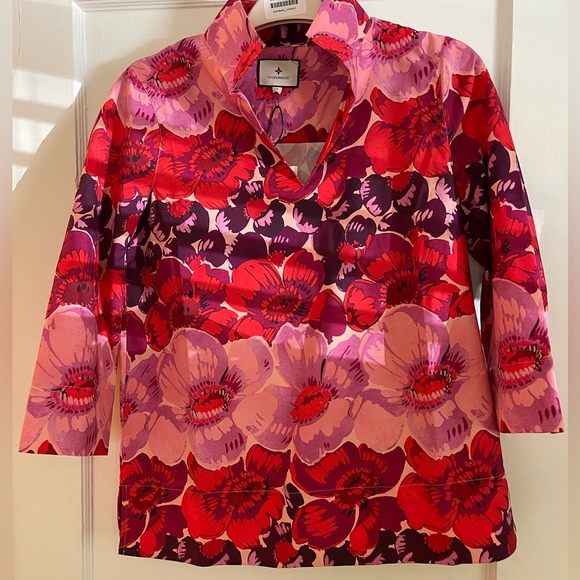 NWT! Tuckernuck Margot Top in poppy stripe - Picture 2 of 3